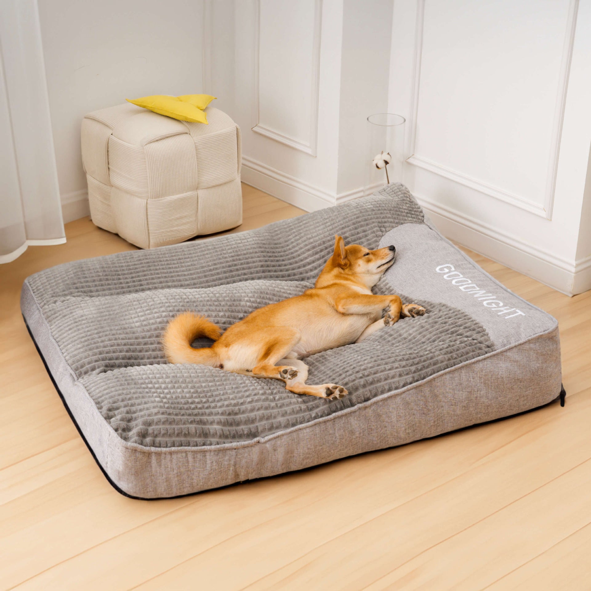 Zip Cover Dog Sofa Bed, Washable Dual Layer Sleeping Pad