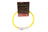 Cut to fit USB rechargeable LED pet collar glowing red