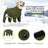 Four leg fleece lined padded dog coat, available in 2 colours, image 3