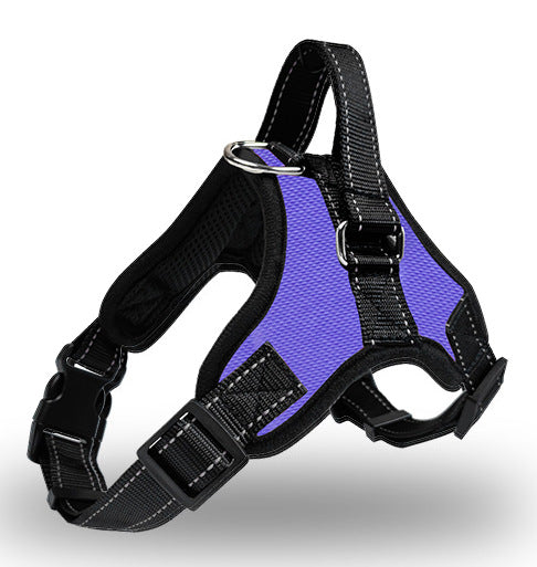 Padded 600D Oxford vest dog harness with reflective trim, product image 35
