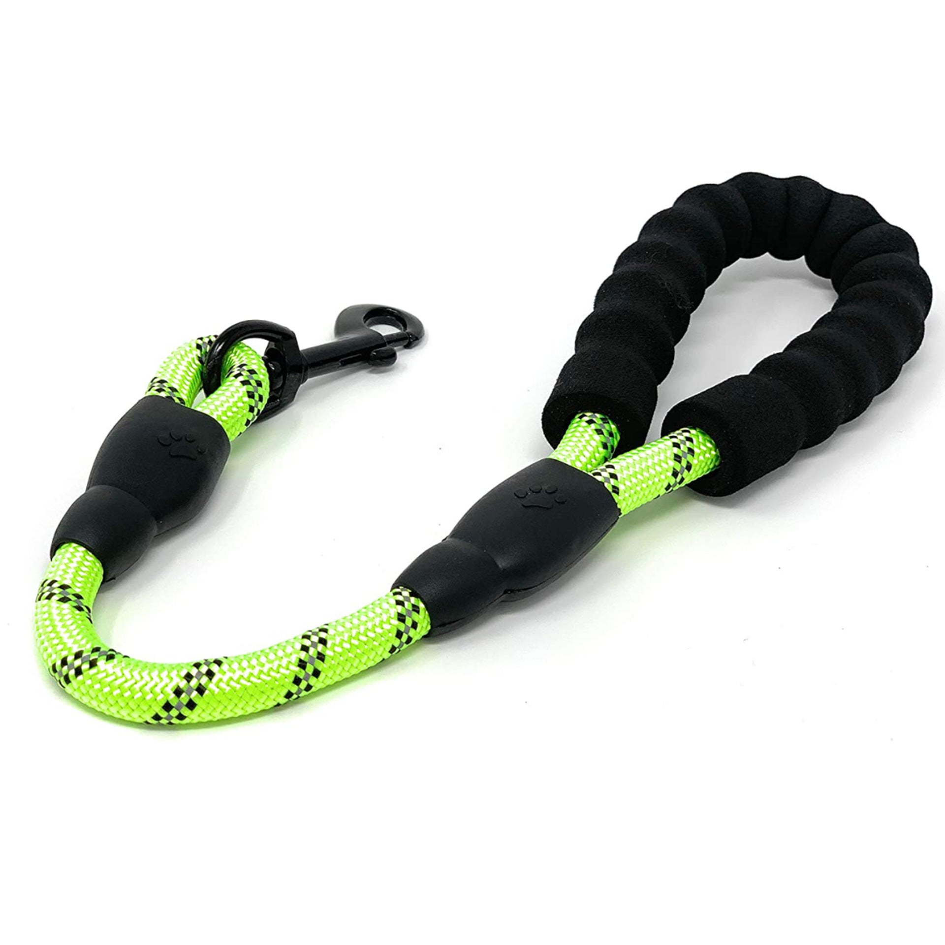 Short reflective traffic lead for dogs, 4 sizes available