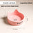 Anti-Spill Ceramic Pet Bowl with Wooden Stand and Cat Ear, Paw or Fish Bone Design