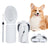 Foldable Silicone Portable Pet Water Bottle with Integrated Bowl, Leak-Proof for Walks