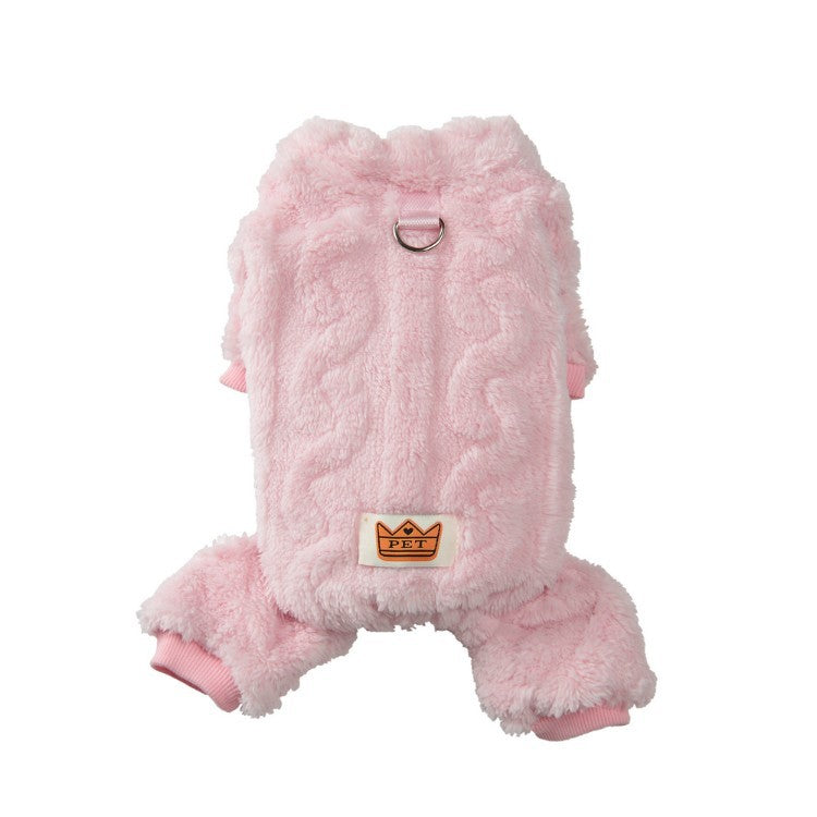 Fleece lined cable knit dog jumpsuit, available in 12 colours, image 37