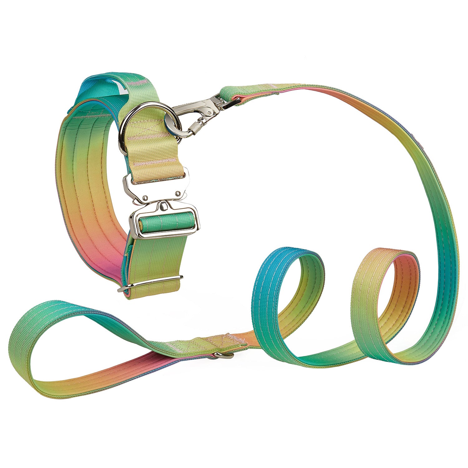 Gradient dog collar and lead, main product photo