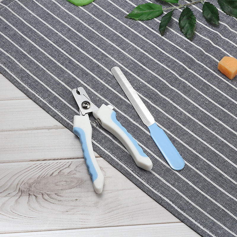 Stainless Steel Pet Nail Clippers with Wave or Curved Handle