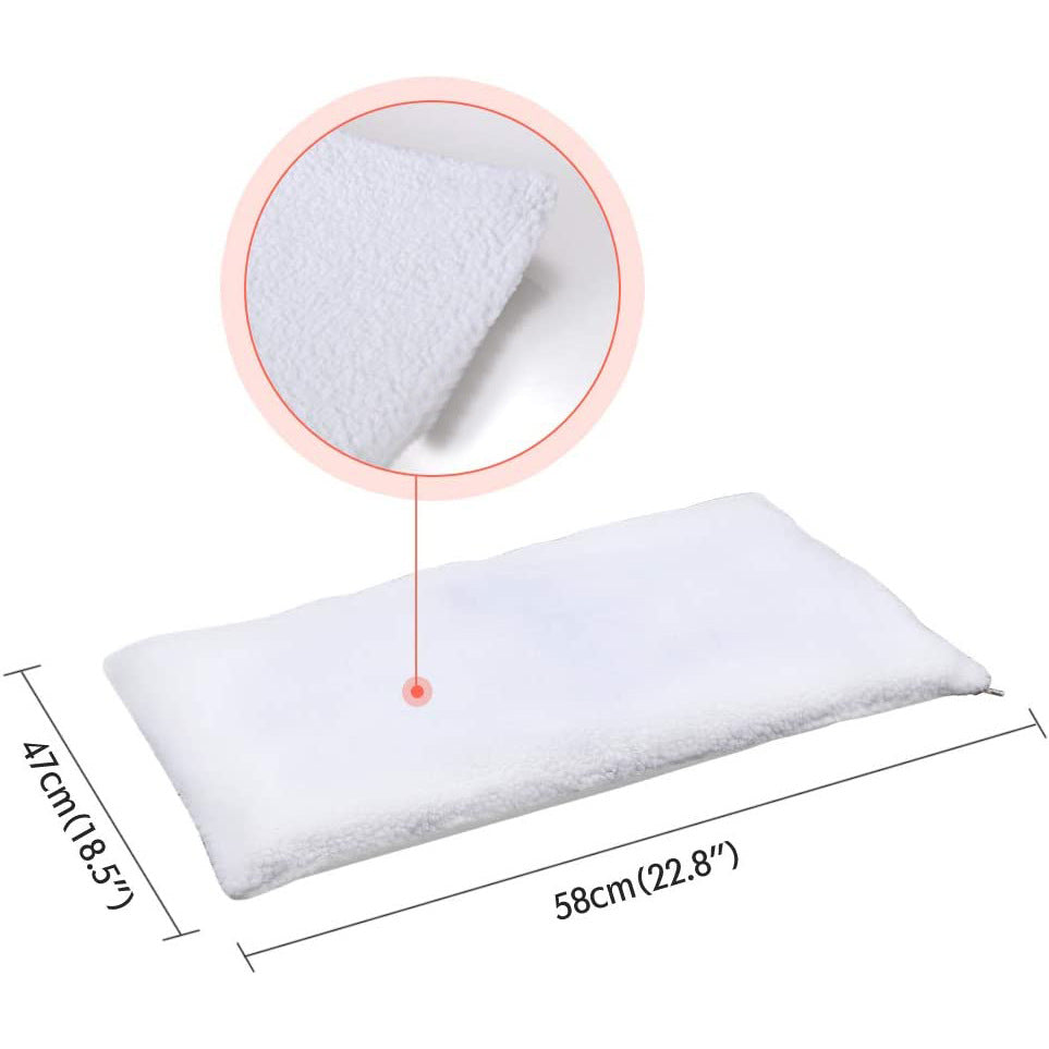 Yellow lamb fleece self-warming pet mat for cats and dogs, photo 2