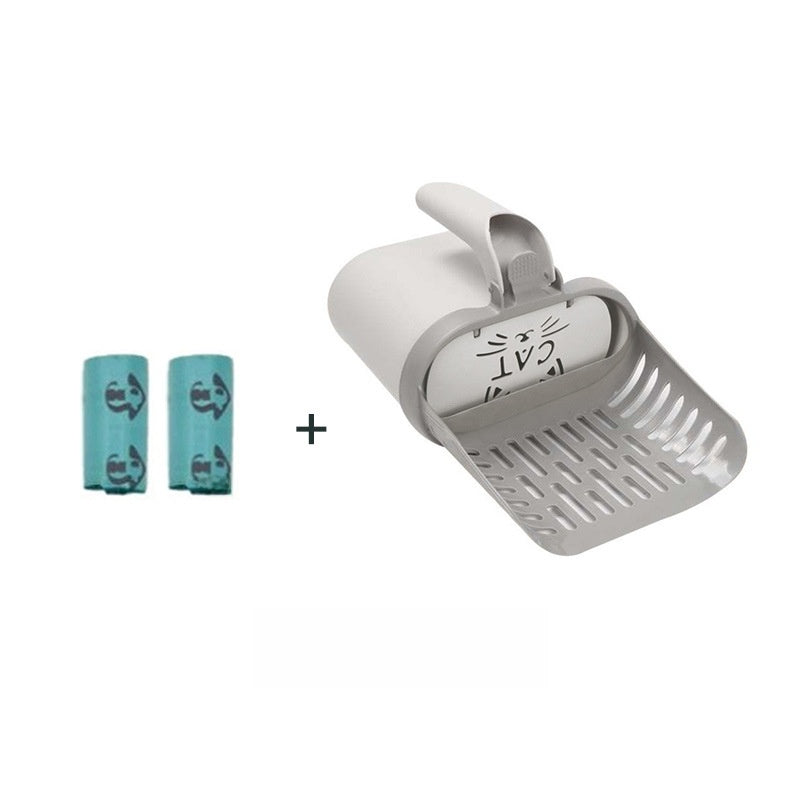 Detachable Cat Litter Scoop with Integrated Waste Container