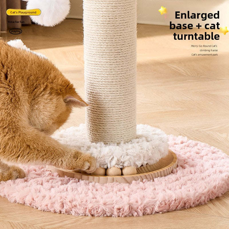 Carousel cat climbing frame with play levels for indoor cats, photo 3