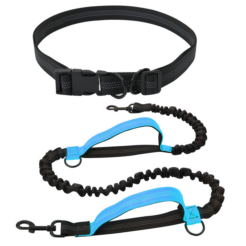 Hands-free running lead with waist belt, available from Pet Royale UK