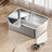Stainless Steel Cat Litter Box, Front or Side Opening Anti-Splash