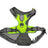 Light up fibre optic dog harness glowing at night, view 3
