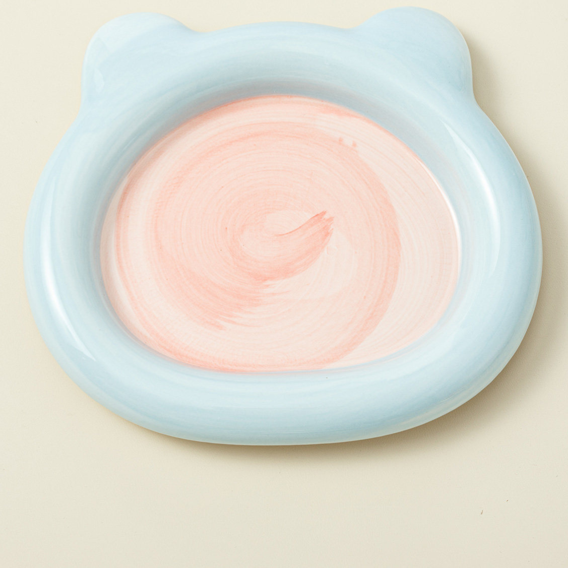 Ceramic Pet Food Bowl with Anti-Spill Design
