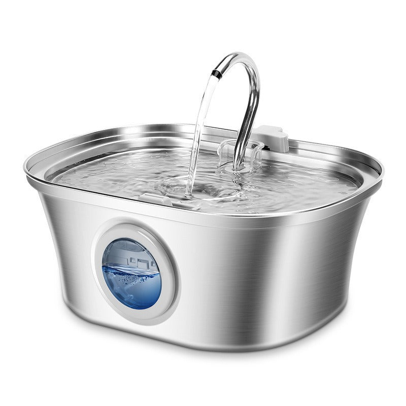 Stainless Steel Pet Water Fountain with Filter