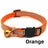 Striped reflective cat collar with bell in 14 colour options