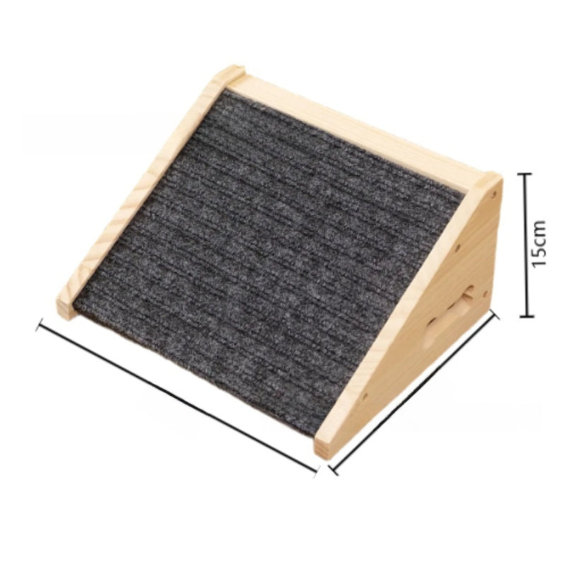 Wooden folding pet ramp ladder with non-slip surface, photo 5