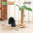 Plant style sisal cat scratching post with leaves, photo 19 of 19