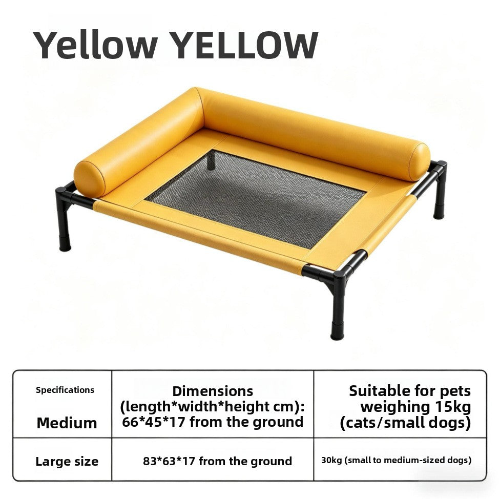 Foldable Elevated Dog Bed, Raised Cooling Cot for Outdoor Use
