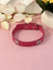 Adjustable PU leather dog collar in White, in a home setting