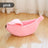 Banana shaped cat bed with soft blanket, product image 7