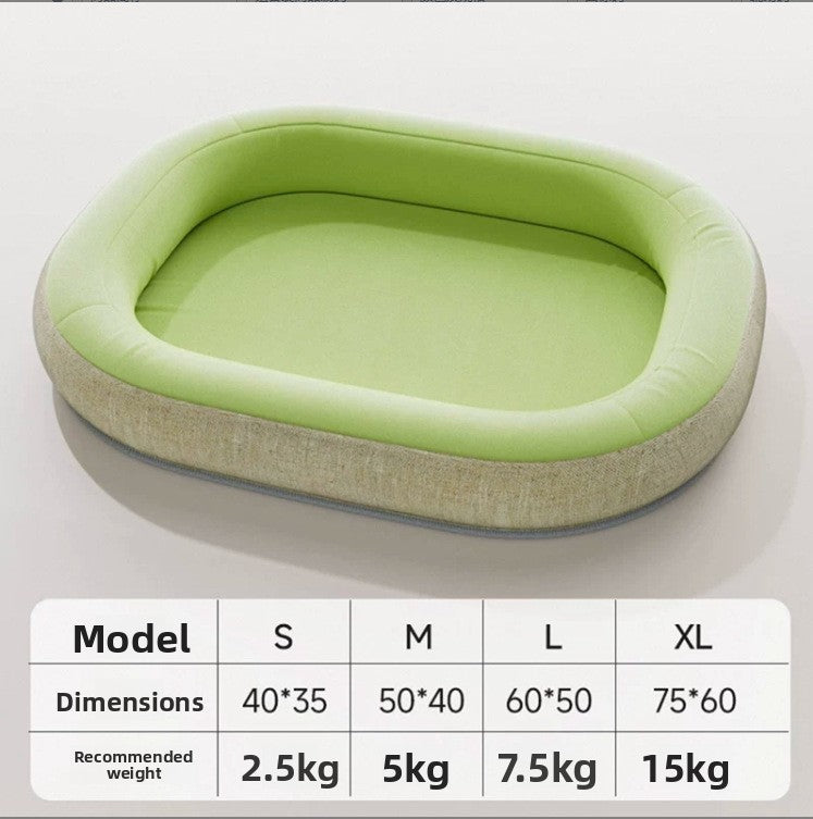 Waterproof Tear-Resistant Pet Bed Mat with Cool Mat Option