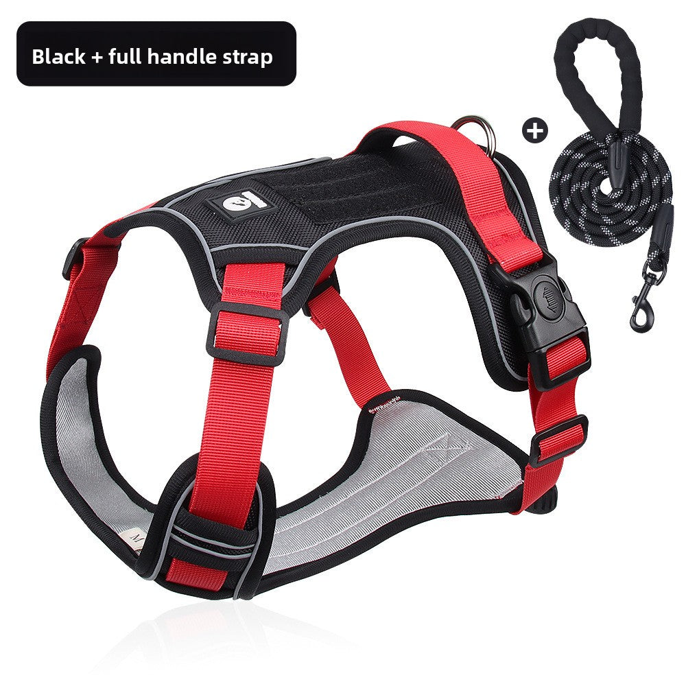 Reflective Oxford dog harness, ideal for everyday use