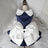 Navy princess wedding dress for dogs, in Navy Blue, image 4