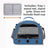 Green breathable bird carrier shoulder bag with mesh windows, view 16
