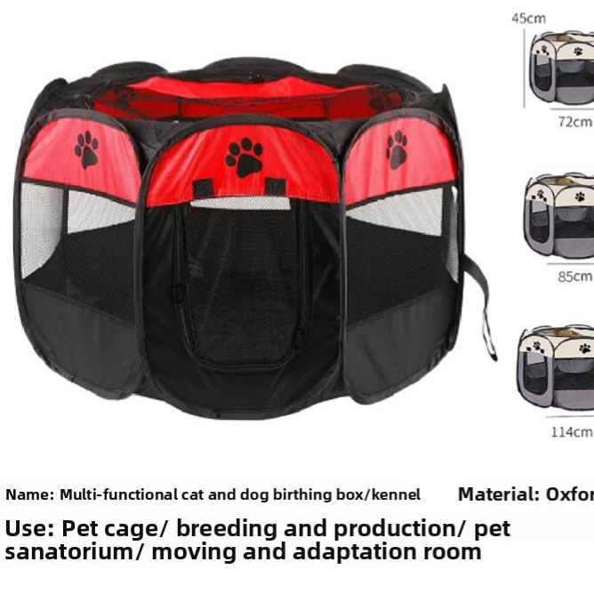 Tool-free pet enclosure for cats and dogs, extra detail view