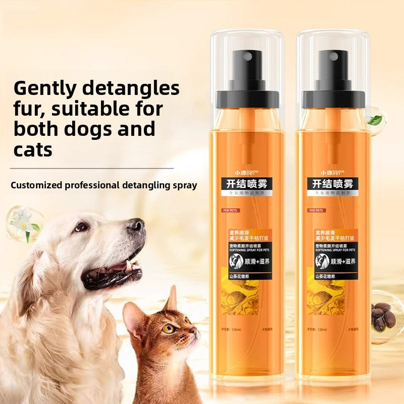 Anti-Static Pet Detangling Spray for Smooth Tangle-Free Coats