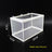 Mesh fish breeding isolation box with suction cups in aquarium, view 8