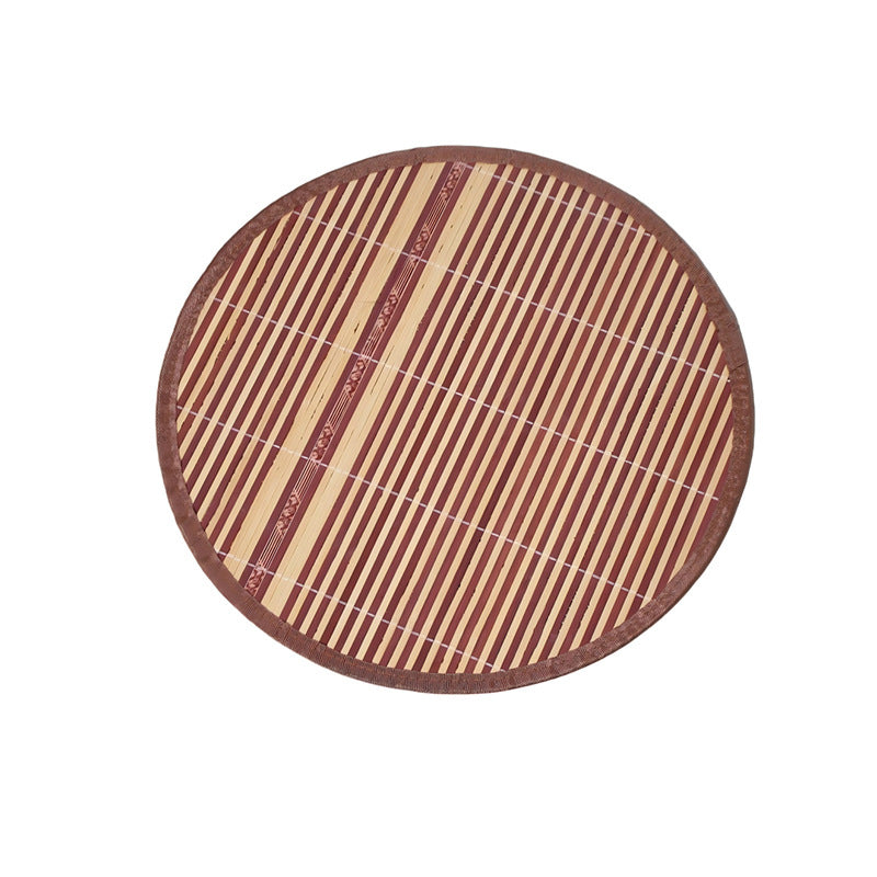 Caramel rattan and cotton rope cat bed with play ball, view 26