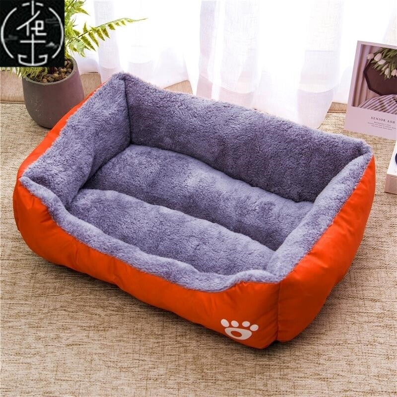 Warm donut pet bed with blanket and toy bone, photo 28 of 80