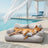 Green anti-scratch pet sofa bed for small dogs