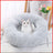 Round long plush pet nest for cats and dogs, view 5
