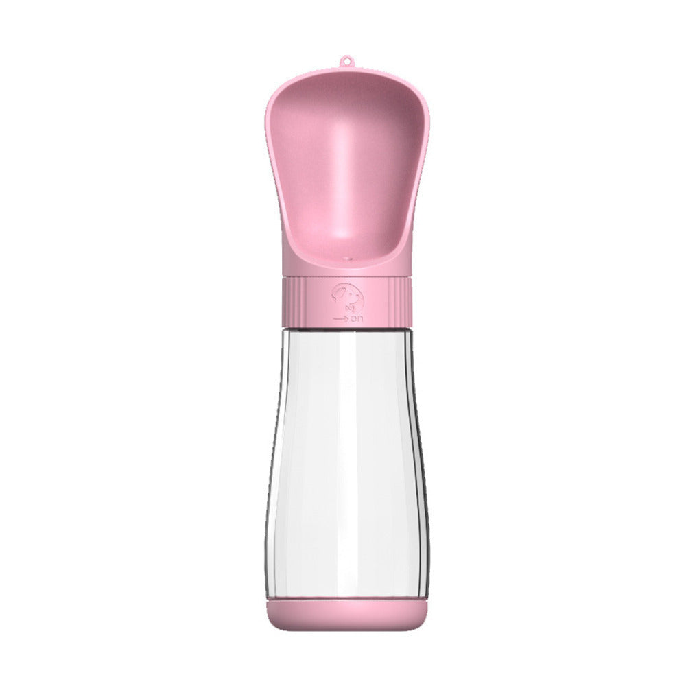 Portable Pet Water Bottle with Drinking Bowl, Leakproof Travel Dispenser for Dogs and Cats
