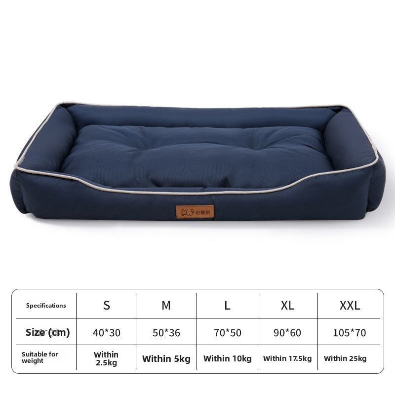 Waterproof Oxford dog bed with raised edges and soft base, photo 31