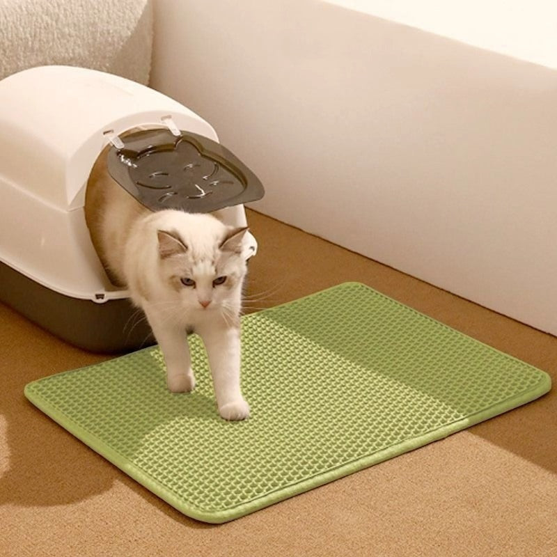 Thickened EVA Cat Litter Trapping Mat, Anti-Splash Design