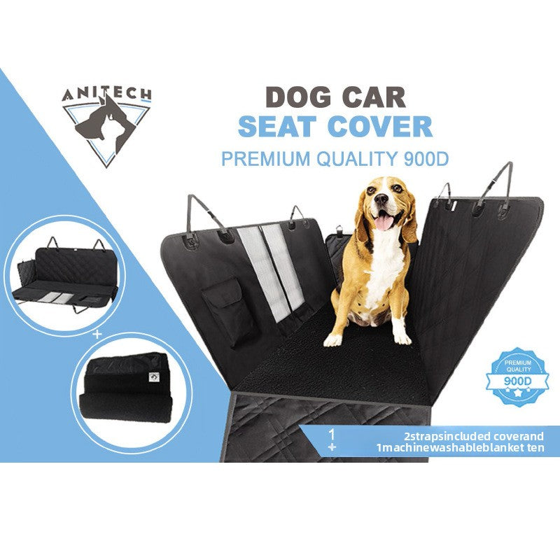 Waterproof Oxford dog car seat cover with zip sections, photo 8 of 12