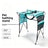Foldable Dog Grooming Table with Mesh Top and Non-Slip Feet