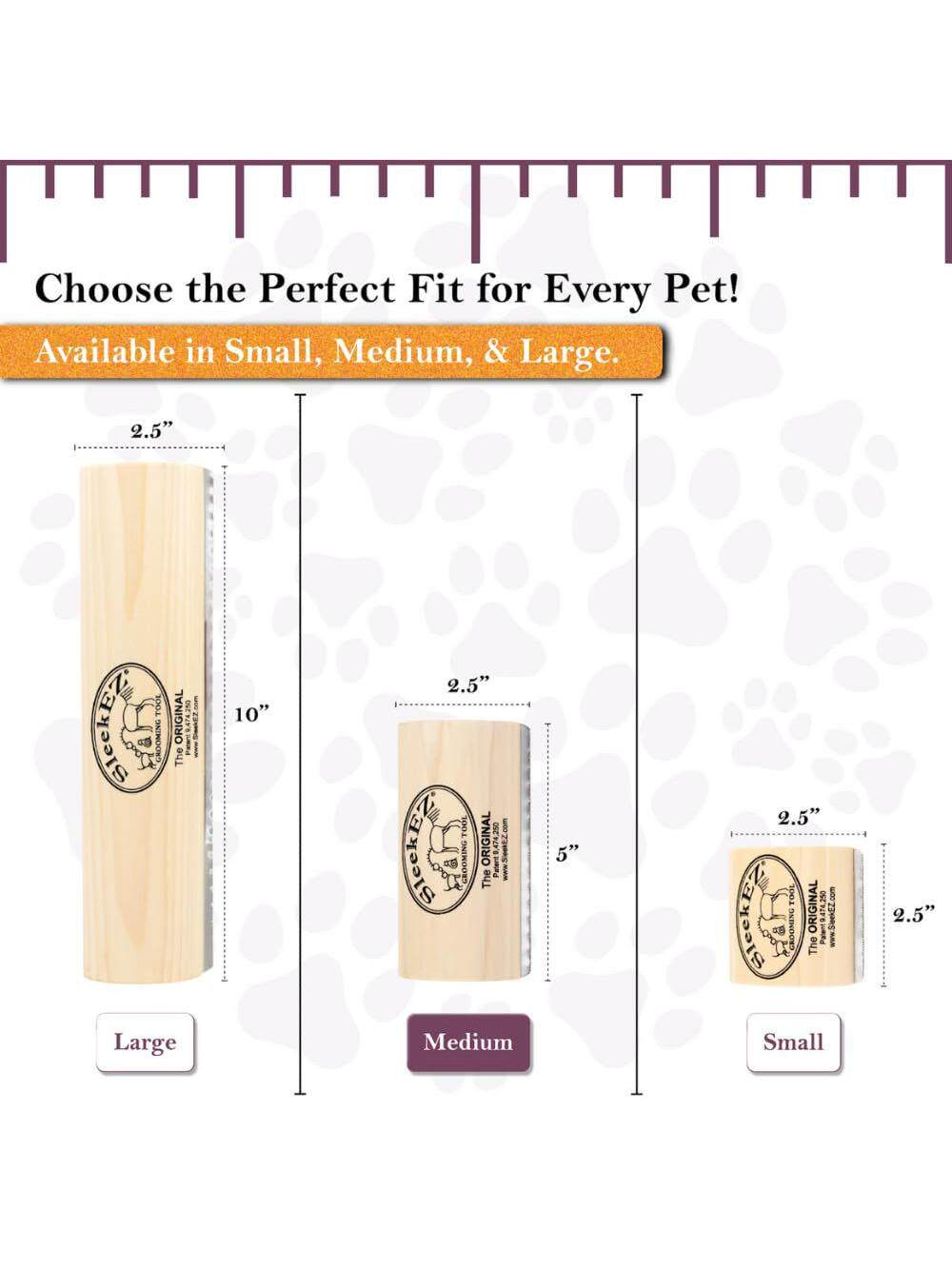 Solid Wood Grooming Brush for Dogs, Cats and Horses