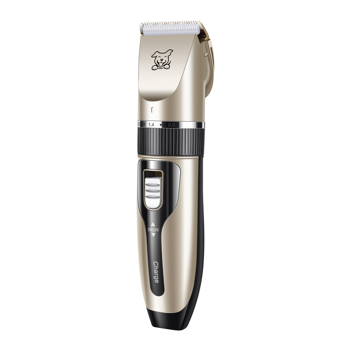 Ceramic Blade Dog Clippers with 4 Guide Combs, USB Rechargeable