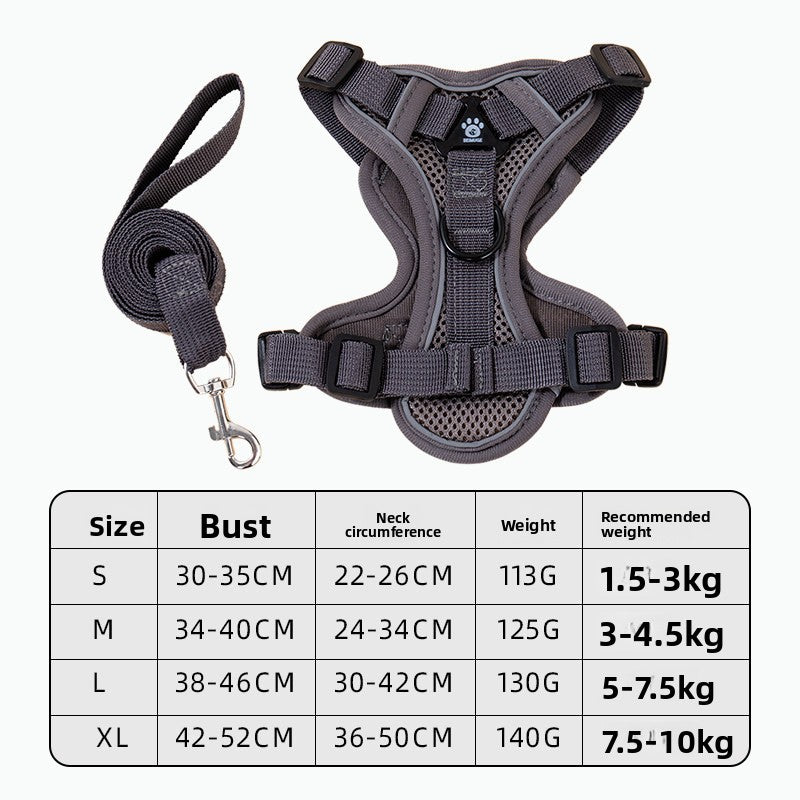 H-shaped cat harness and lead set in polyester, product image 13