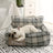 Check pattern pet nest bed with removable washable cover, photo 1 of 77