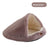 Plush enclosed cave bed for cats in gradient grey, product image 51