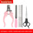 Cordless Pet Hair Clipper Set with Flat Shears and Guide Combs