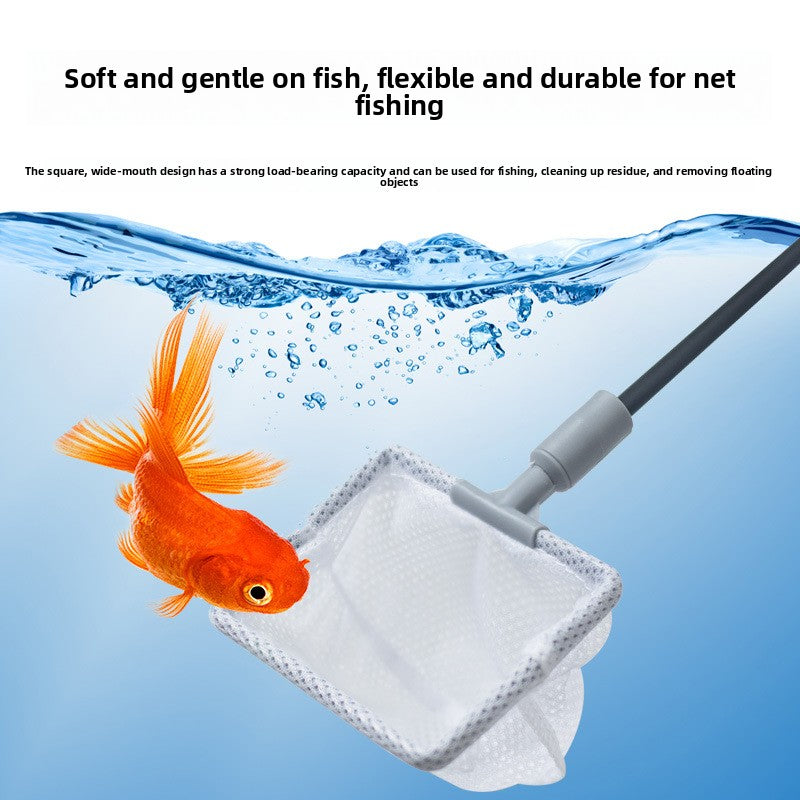 Fish Tank Cleaning Kit with Brush, Algae Scraper and Net