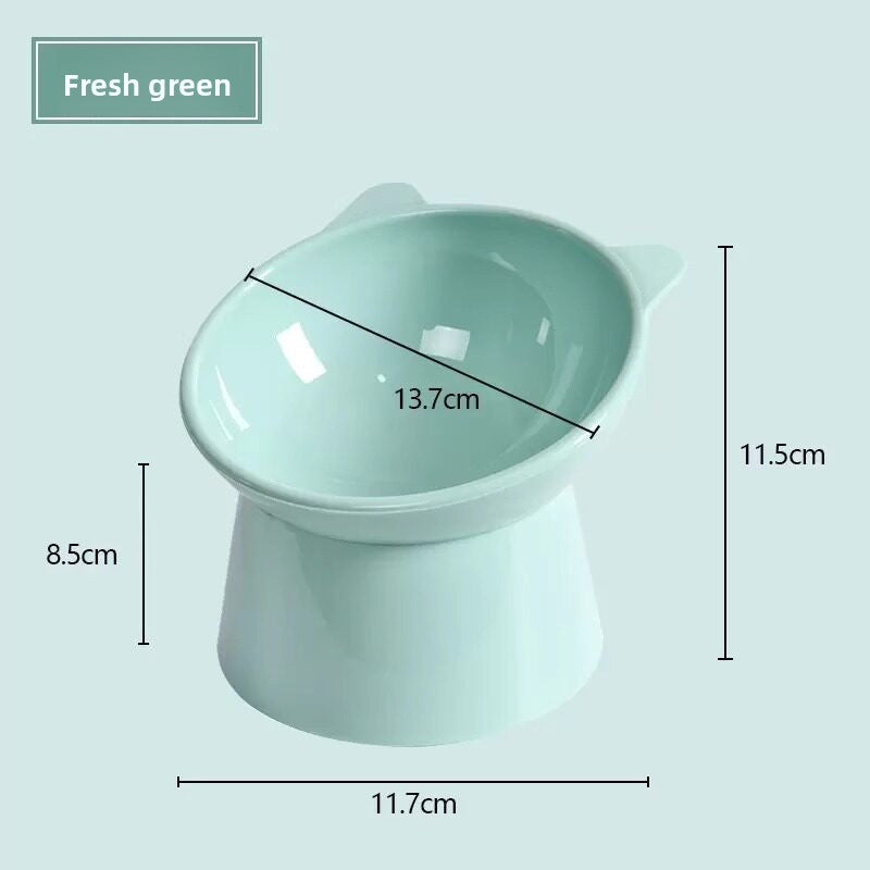 Cat Bowl Double Bowl Anti-Spill Pet Food Bowl