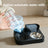 2-in-1 Gravity-Fed Pet Feeder and Water Dispenser Compatible with Standard Bowls