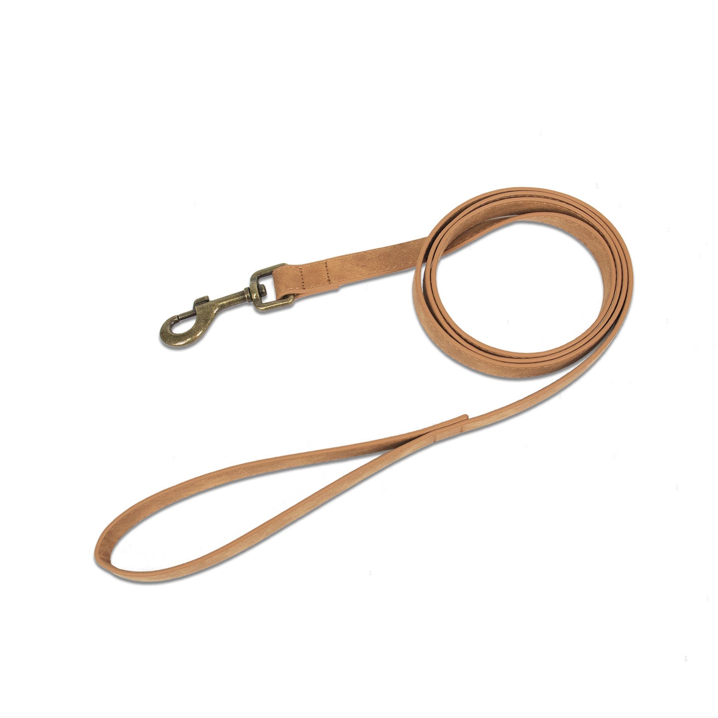 Retro PU leather dog collar and lead, ideal for everyday use